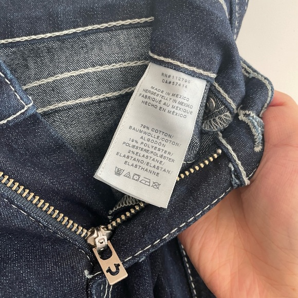 True Religion Women’s Stitched Jeans Blue Medium Wash 28 - Picture 5 of 5